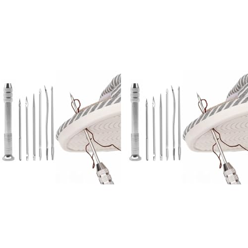 HASTHIP® 14PCS Needle Awl Leather Sewing Set Shoes Repair Tool Kits Tools for Shoe Repairing DIY Handmade HASTHIP® 14PCS Needle Awl Leather Sewing Set Shoes Repair Tool Kits Tools for Shoe Repairing DIY Handmade